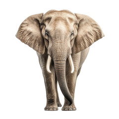 Asian elephant isolated on transparent or white background