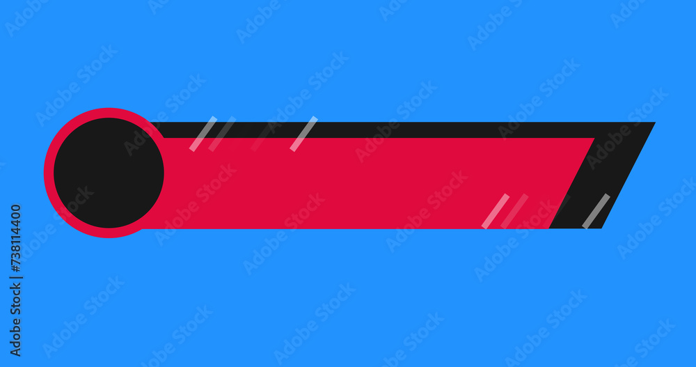 Wall mural in and out animated simple lower third title banner infographic animation. hud call out titles actio