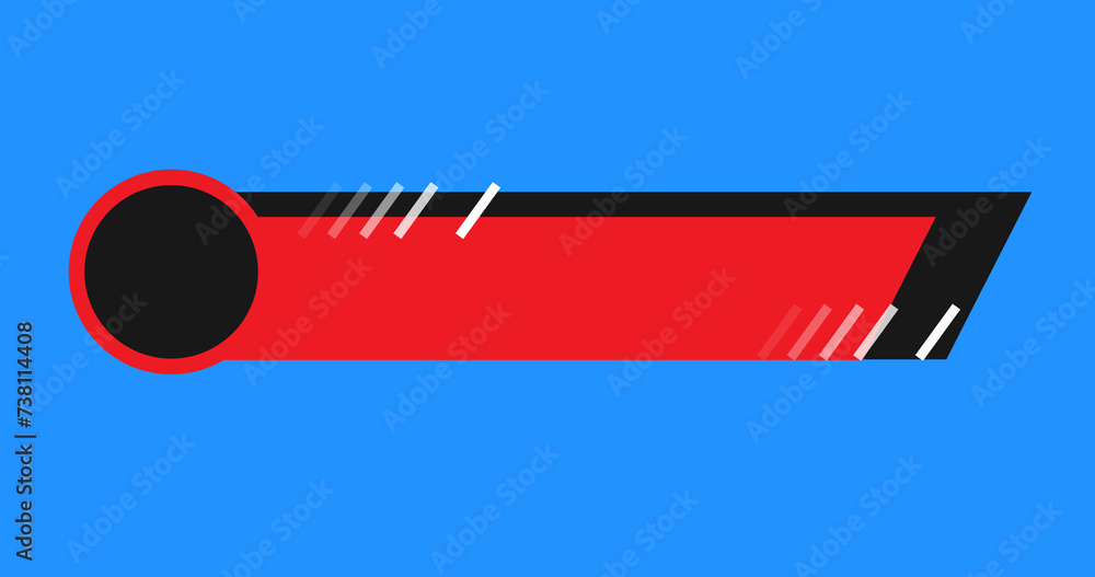 Wall mural in and out animated simple lower third title banner infographic animation. hud call out titles actio