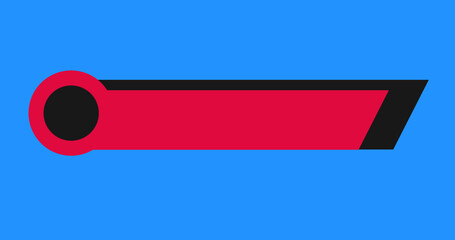 In and out animated simple lower third title banner infographic animation. Hud call out titles action bar technology elements ready to use. Data representation video intro asset with copy space.