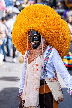 dance of the tlacololeros in pendon in chilpancingo mexico