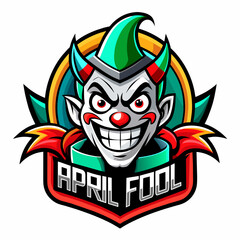 April Fool Vector Logo illustration 