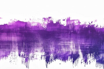 Vibrant Neon Hues: Purple Grunge and Scratch Effect Horizontal, Neon Glow Isolated on White - obrazy, fototapety, plakaty