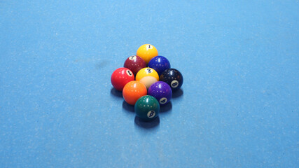 Billiard 9-Ball Opening Setup