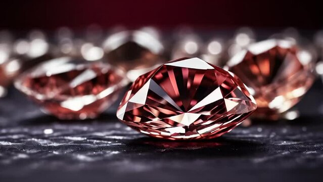 Beautiful diamonds close up