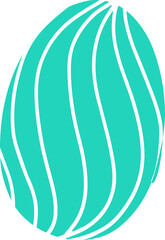 Egg with Easter holiday pattern.