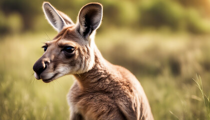 Fototapeta premium Photo of kangaroo, wild photography
