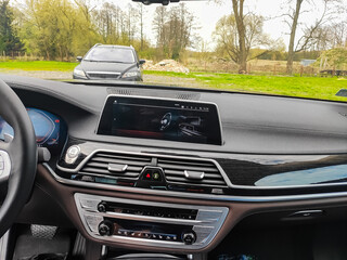 Interior of a new European car