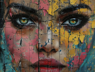 Canvas of Street Art expression on urban walls