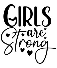 girls are strong printable png file 