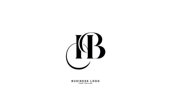 HB, BH, B, H, Abstract Letters Logo Monogram