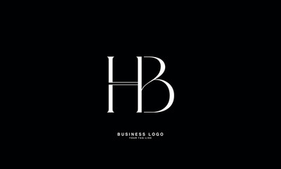 HB, BH, B, H, Abstract Letters Logo Monogram