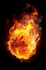 Fireball Igniting in the Dark