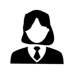 Vector flat illustration in black color. Suitable for social media profiles, icons, screensavers and as a template. Avatar, user profile, person icon, profile picture.