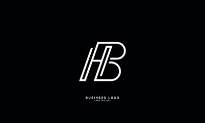 HB, BH, B, H, Abstract Letters Logo Monogram