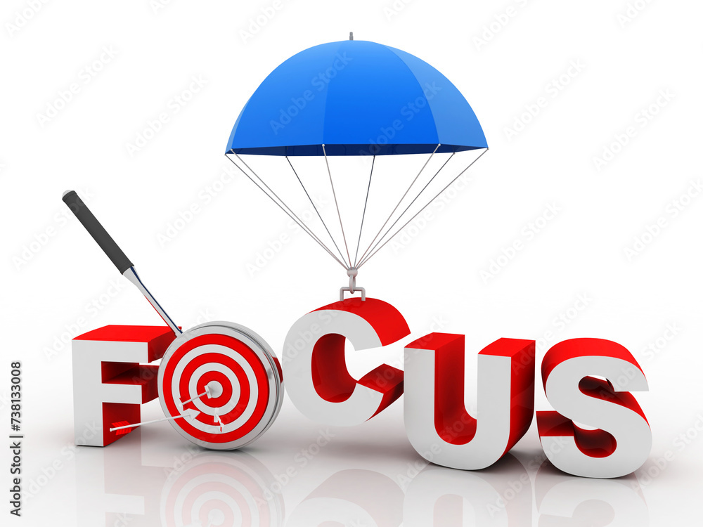 Poster 3d rendering target 