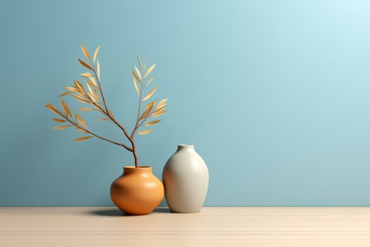 Earthern pots or vases for minimalistic home decor