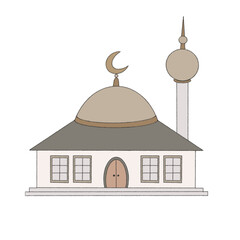 Masjid mosque illustration 