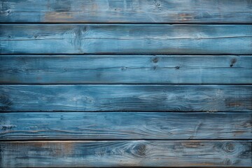 old peeling blue colored painted wooden board texture wall background, rustic hardwood planks surface