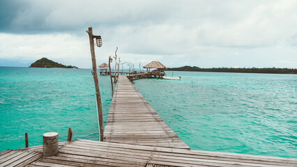 Property is located at the end of the runway into the sea. boardwalk to the horizon, turquoise...