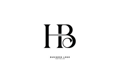 HB, BH, B, H, Abstract Letters Logo Monogram