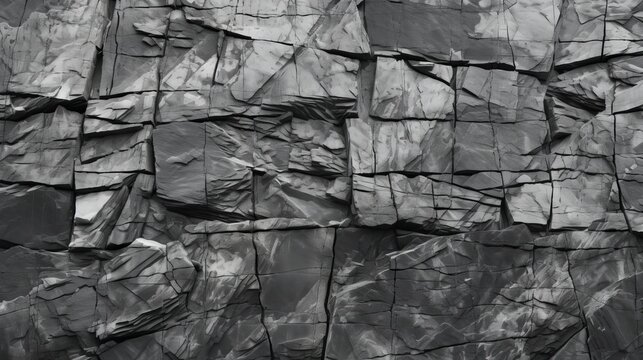 Black and white rock texture background