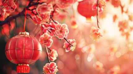 Lunar new year background. Happy chinese new year banner background. Greeting card, poster