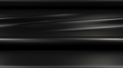 Fototapeta premium Black wavy silk fabric with a shiny surface