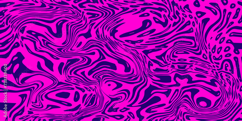 Aufkleber Abstract trippy psychedelic background with melting and distorting lines.