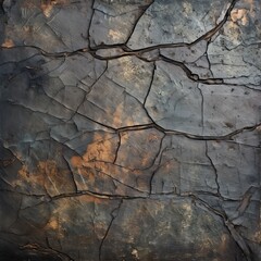 Cracked Weathered Dark Gray Wood Grain Texture