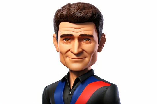 3D cartoon character of the former Australian rules footballer and coach Dean Laidley