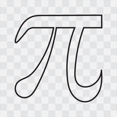 Pi symbol icon.  Pi symbol vector icon.
 - obrazy, fototapety, plakaty