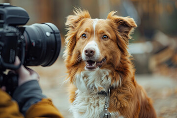 Taking interview from a dog
