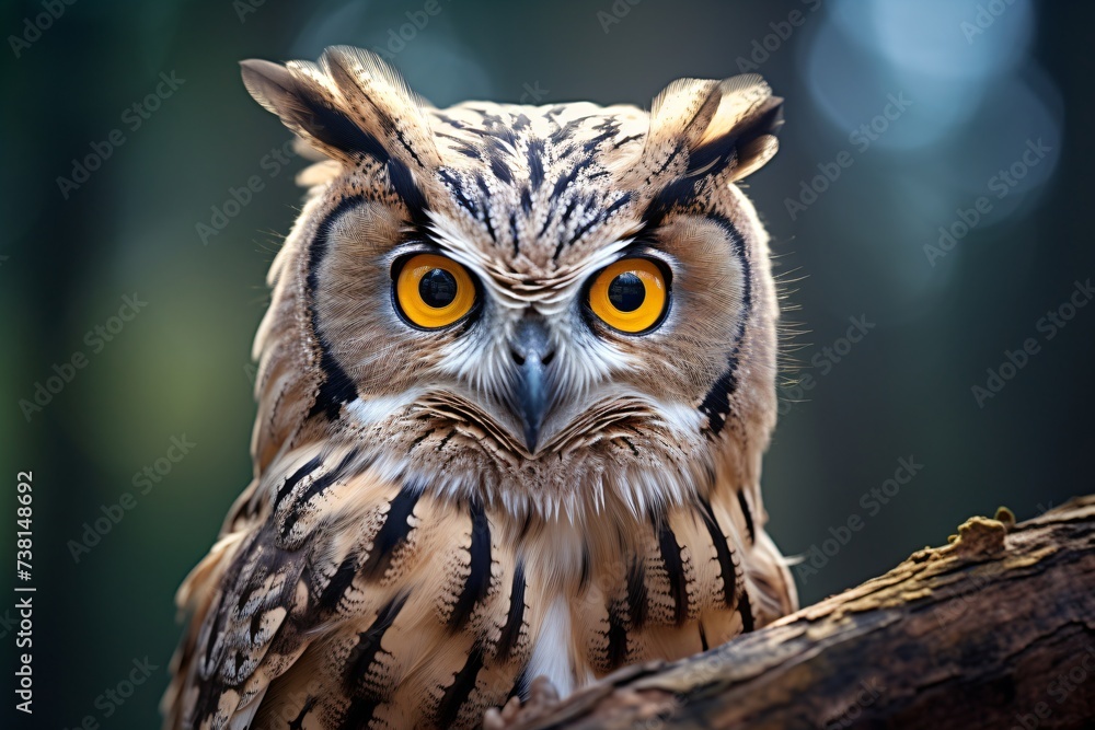 Canvas Prints Closeup portrait of the face of an owl