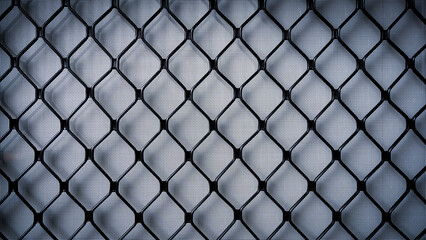 Black and White Image of mesh, Seamless diagonal pattern. Repeated decorative design. Abstract texture for wallpaper. - obrazy, fototapety, plakaty