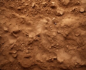 Red Dirt road texture Soil background.