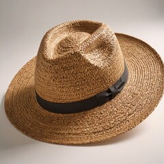 straw hat isolated on white