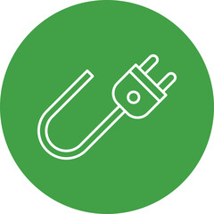 Plug Line Filled Icon