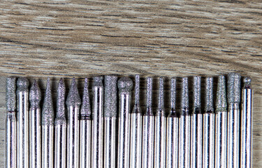 A set of diamond cutter bits