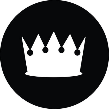 Crown logo mockup black and white style, royal symbol icon, triangle geometric shape design element, emblem of a goldsmith template