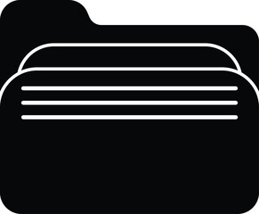 Folder icon vector icon. Simple element illustration. Folder symbol design. Can be used for web and mobile