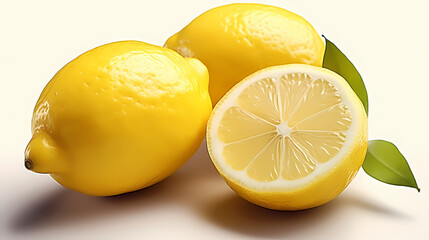 Lemon 3d rendering modern pattern background