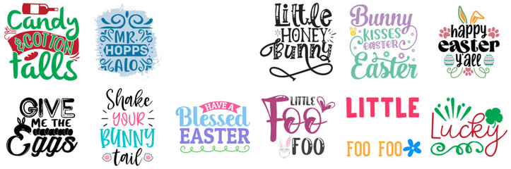 Classic Easter Day Invitation Collection Vector Illustration for Label, Vouchers, Printing Press