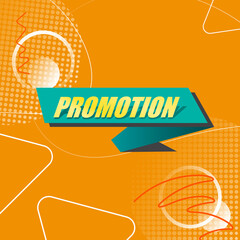 Promotion sale illustration banner template design. Super sale discount banner promotion background. Special offer mega sale banner promotion template.