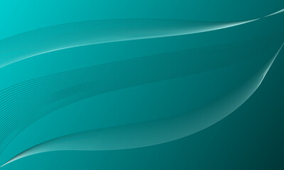 green lines wave curves with gradient abstract background
