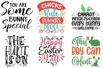 Elegant Easter and Spring Calligraphic Lettering Collection Vector Illustration for Mug Design, Social Media Post, Motion Graphics