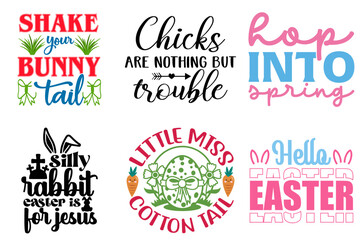 Creative Easter and Spring Hand Lettering Collection Vector Illustration for Holiday Cards, Advertising, Mug Design