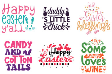 Colourful Easter and Holiday Labels And Badges Collection Vector Illustration for Logo, Mug Design, Infographic
