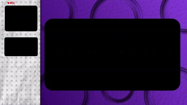 Overlay morado para transmisi&oacute;n en redes sociales