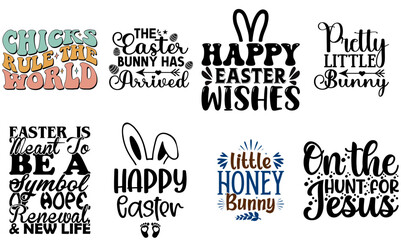 Colourful Easter Labels And Badges Collection Vector Illustration for Sticker, Logo, Greeting Card